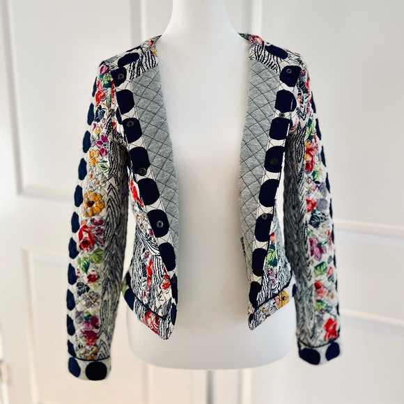 Anthropologie Isani Quilted Floral Jacket - Picture 5 of 8